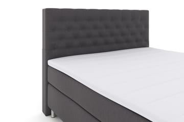 Select No 3 Komplett Sengepakke 180x200 Fast - Mørkegrå/Metallben - Møbler - Senger - Kontinentalsenger