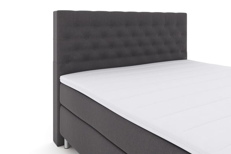 Select No 3 Komplett Sengepakke 180x200 Fast - Mørkegrå/Metallben - Møbler - Senger - Kontinentalsenger