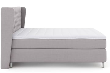 Select No 3 Komplett Sengepakke 180x200 Fast/Medium - Lysegrå/Metallben - Møbler - Senger - Kontinentalsenger