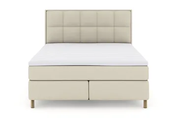 Rutete Sengegavl 210 cm - Beige