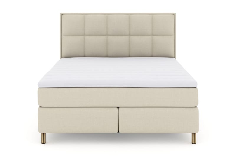 Select No 3 Komplett Sengepakke 210x210 Fast, Beige/Kobberben