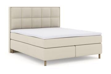 Select No 3 Komplett Sengepakke 210x210 Fast - Beige/Kobberben - Møbler - Senger - Kontinentalsenger
