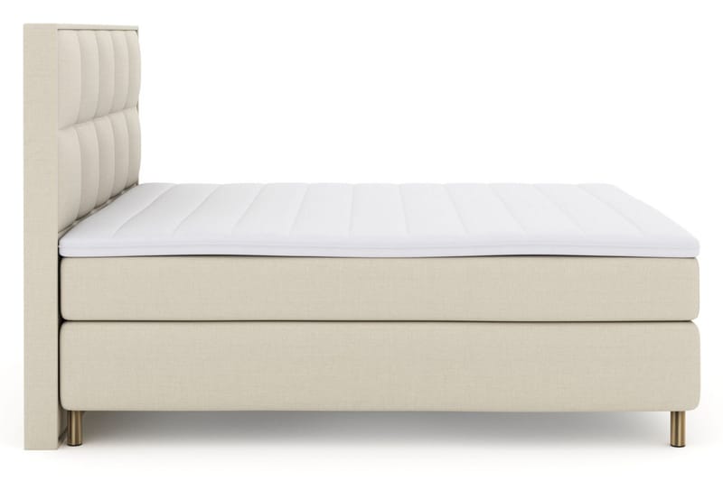 Select No 3 Komplett Sengepakke 210x210 Fast - Beige/Kobberben - Møbler - Senger - Kontinentalsenger