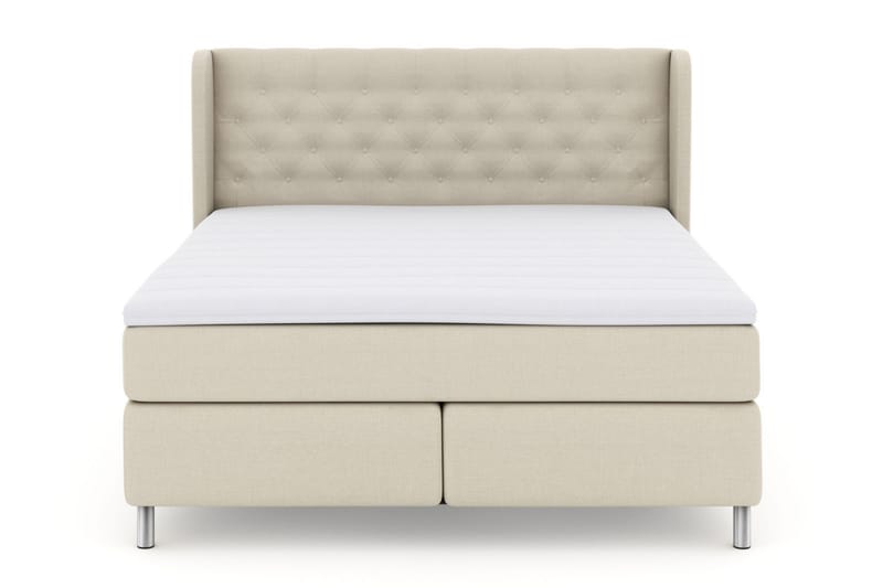 Select No 3 Komplett Sengepakke 210x210 Fast, Beige/Metallben