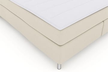 Select No 3 Komplett Sengepakke 210x210 Fast - Beige/Metallben - Møbler - Senger - Kontinentalsenger