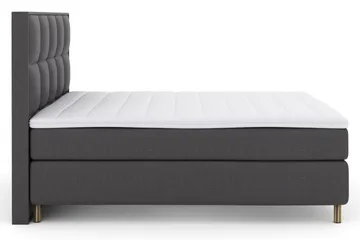 Select No 3 Komplett Sengepakke 210x210 Fast - Mørkegrå/Kobberben - Møbler - Senger - Kontinentalsenger