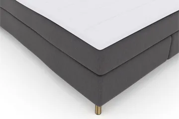 Select No 3 Komplett Sengepakke 210x210 Fast - Mørkegrå/Kobberben - Møbler - Senger - Kontinentalsenger