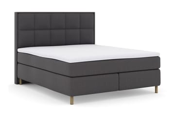 Select No 3 Komplett Sengepakke 210x210 Fast - Mørkegrå/Kobberben - Møbler - Senger - Kontinentalsenger