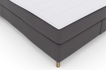 Select No 3 Komplett Sengepakke 210x210 Fast - Mørkegrå/Kobberben - Møbler - Senger - Kontinentalsenger