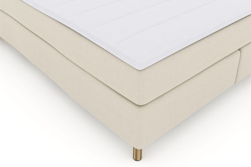 Select No 3 Komplett Sengepakke 210x210 Fast/Medium - Beige/Kobberben - Møbler - Senger - Kontinentalsenger