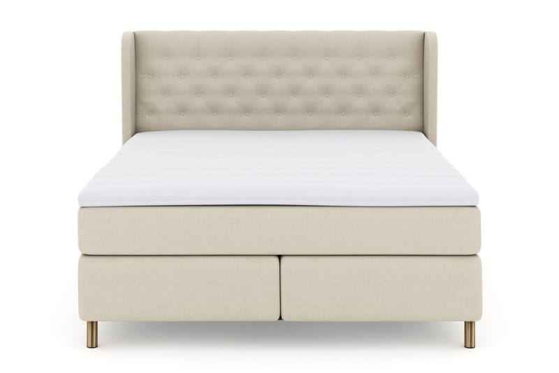 Select No 3 Komplett Sengepakke 210x210 Fast/Medium, Beige/Kobberben