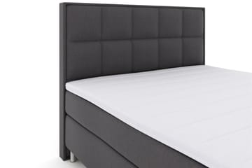 Select No 3 Komplett Sengepakke 210x210 Fast/Medium - Mørkegrå/Metallben - Møbler - Senger - Kontinentalsenger