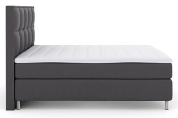 Select No 3 Komplett Sengepakke 210x210 Fast/Medium - Mørkegrå/Metallben - Møbler - Senger - Kontinentalsenger