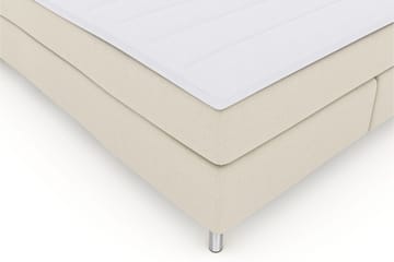 Select No 3 Komplett Sengepakke 210x210 Medium - Beige/Metallben - Møbler - Senger - Kontinentalsenger