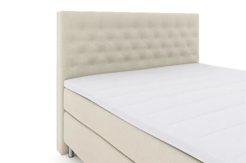 Select No 3 Komplett Sengepakke 210x210 Medium - Beige/Metallben - Møbler - Senger - Kontinentalsenger
