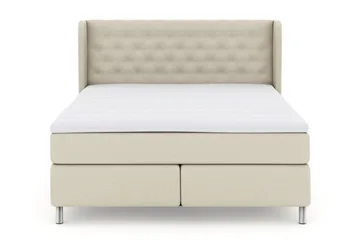 Sengegavl med Sider 210 cm - Beige