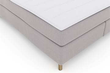 Select No 3 Komplett Sengepakke 210x210 Medium - Lysegrå/Kobberben - Møbler - Senger - Kontinentalsenger