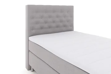 Select No 3 Kontinentalseng 120x200 Medium - Lysegrå/Metallben - Møbler - Senger - Enkeltsenger