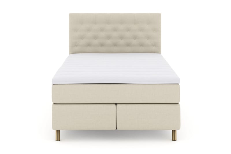 Select No 3 Kontinentalseng 140x200 Fast/Medium, Beige/Kobberben