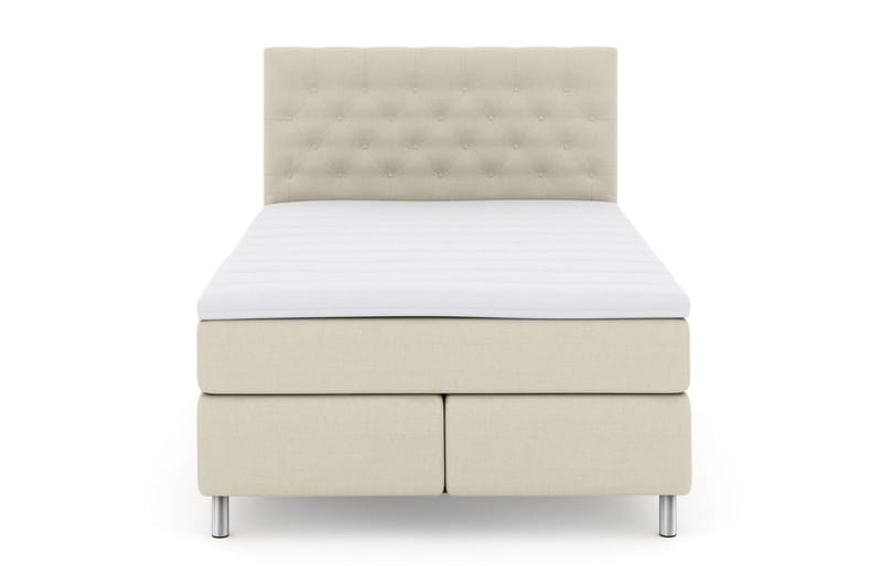 Select No 3 Kontinentalseng 140x200 Fast/Medium, Beige/Metallben