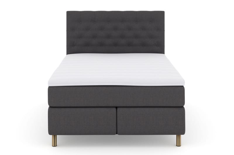 Select No 3 Kontinentalseng 140x200 Fast/Medium, Mørkegrå/Kobberben