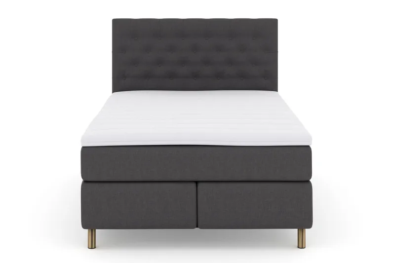 Select No 3 Kontinentalseng 140x200 Fast/Medium, Mørkegrå/Kobberben