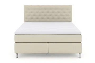 Select No 3 Kontinentalseng 180x200 Fast - Beige/Metallben - Møbler - Senger - Kontinentalsenger