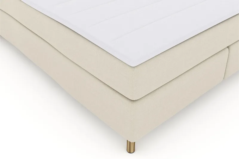 Select No 3 Kontinentalseng 210x210 Fast - Beige/Kobberben - Møbler - Senger - Kontinentalsenger