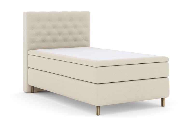 Select No 4 Komplett Sengepakke 120x200 Fast - Beige/Kobberben - Møbler - Senger - Enkeltsenger