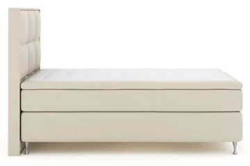 Rutete Sengegavl 120 cm - Beige