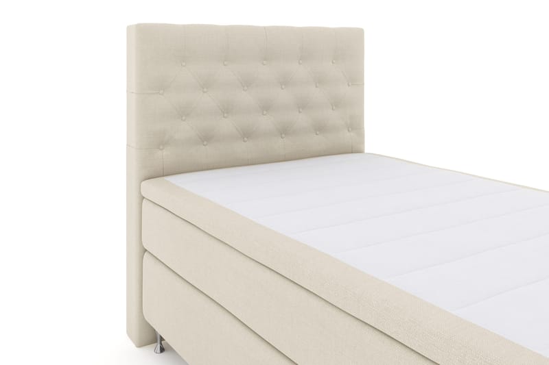 Select No 4 Komplett Sengepakke 120x200 Fast - Beige/Sølvben - Møbler - Senger - Enkeltsenger