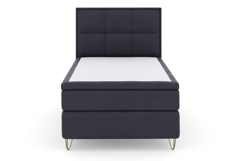 Select No 4 Komplett Sengepakke 120x200 Fast, Blå/V-formede Metallben
