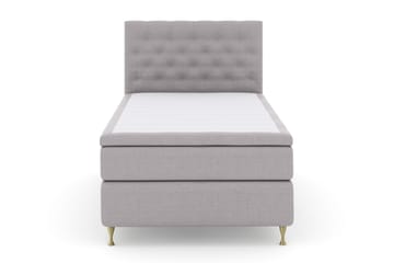 Select No 4 Komplett Sengepakke 120x200 Fast - Lysegrå/Gullben - Møbler - Senger - Enkeltsenger
