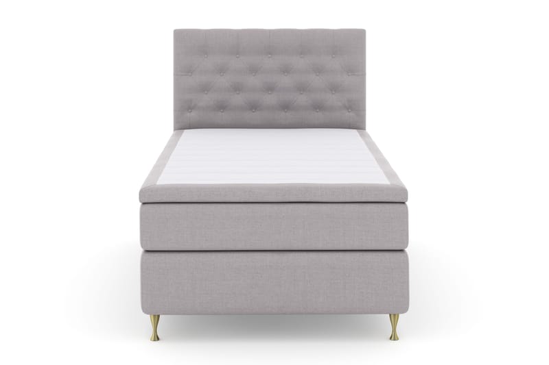 Select No 4 Komplett Sengepakke 120x200 Fast - Lysegrå/Gullben - Møbler - Senger - Enkeltsenger