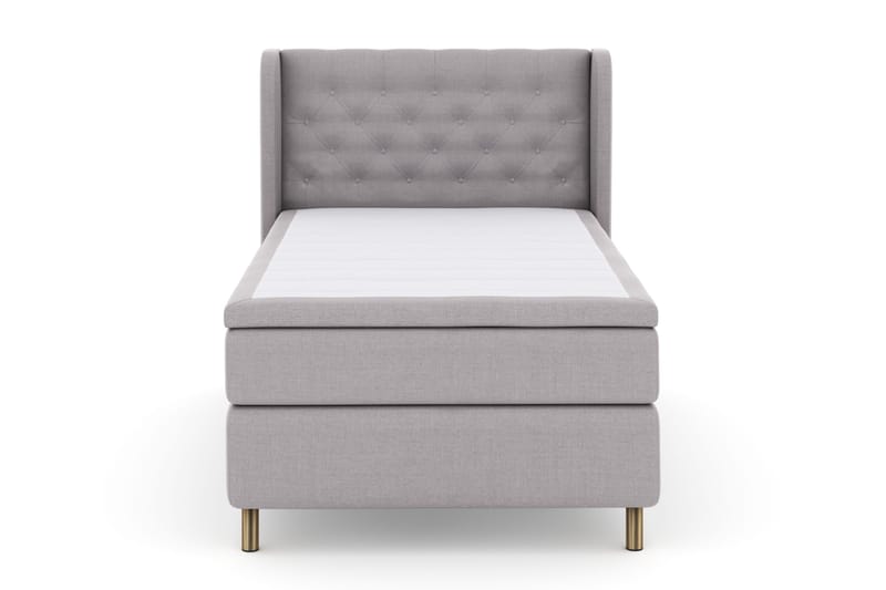 Select No 4 Komplett Sengepakke 120x200 Fast - Lysegrå/Kobberben - Møbler - Senger - Enkeltsenger