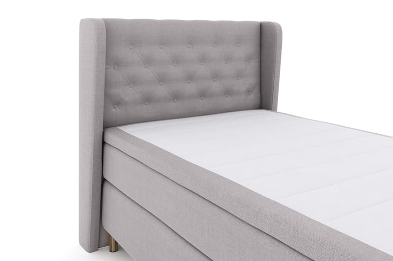 Select No 4 Komplett Sengepakke 120x200 Fast - Lysegrå/Kobberben - Møbler - Senger - Enkeltsenger