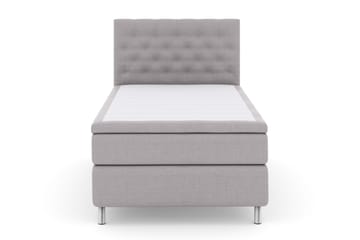 Select No 4 Komplett Sengepakke 120x200 Fast - Lysegrå/Metallben - Møbler - Senger - Enkeltsenger