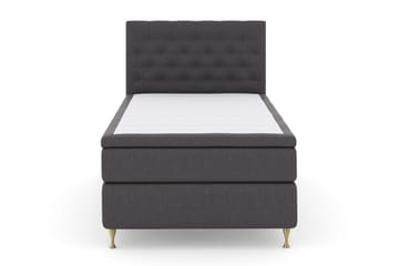 Select No 4 Komplett Sengepakke 120x200 Fast - Mørkegrå/Gullben - Møbler - Senger - Enkeltsenger