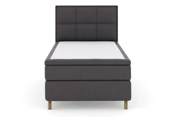 Rutete Sengegavl 120 cm - Mørkegrå