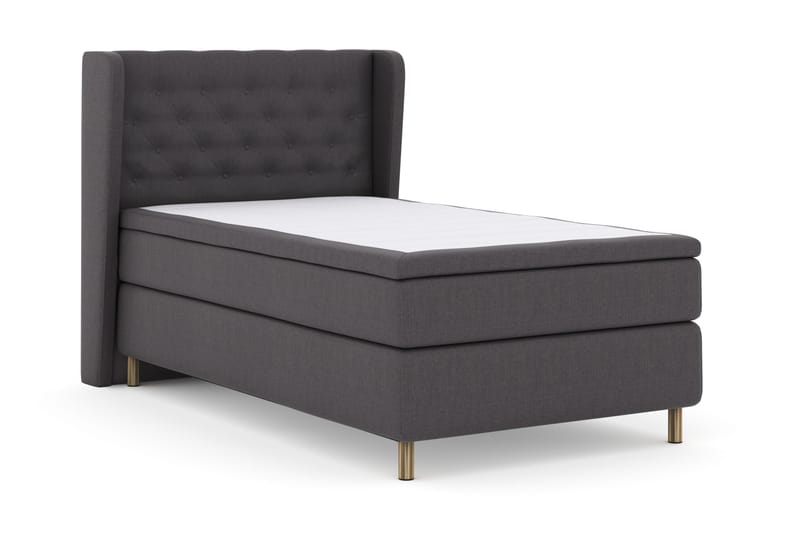 Select No 4 Komplett Sengepakke 120x200 Fast - Mørkegrå/Kobberben - Møbler - Senger - Enkeltsenger