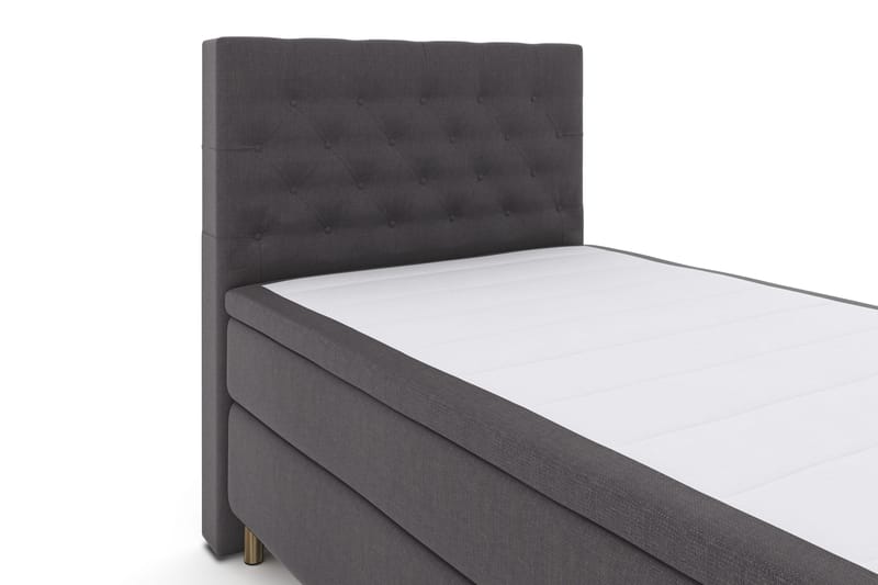 Select No 4 Komplett Sengepakke 120x200 Fast - Mørkegrå/Kobberben - Møbler - Senger - Enkeltsenger