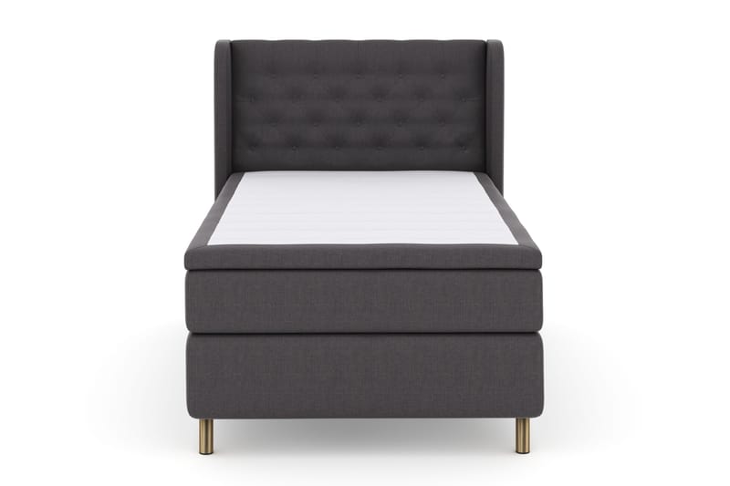 Select No 4 Komplett Sengepakke 120x200 Fast - Mørkegrå/Kobberben - Møbler - Senger - Enkeltsenger