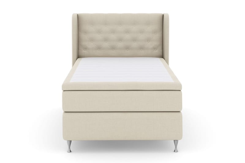 Select No 4 Komplett Sengepakke 120x200 Medium - Beige/Sølvben - Møbler - Senger - Enkeltsenger