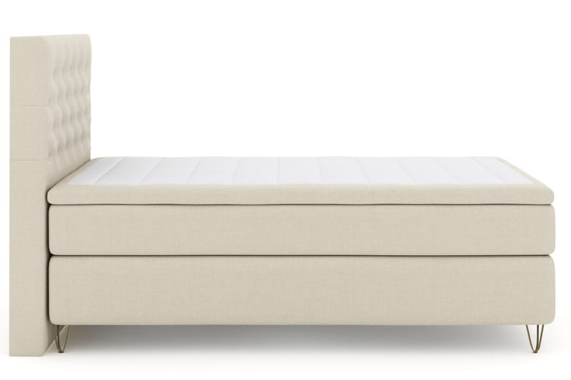 Select No 4 Komplett Sengepakke 120x200 Medium - Beige/V-formede Metallben - Møbler - Senger - Enkeltsenger