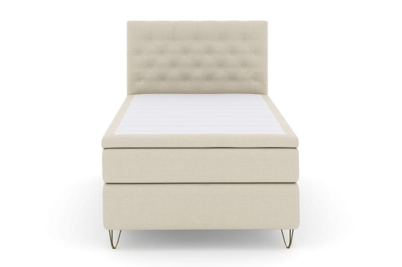 Select No 4 Komplett Sengepakke 120x200 Medium, Beige/V-formede Metallben