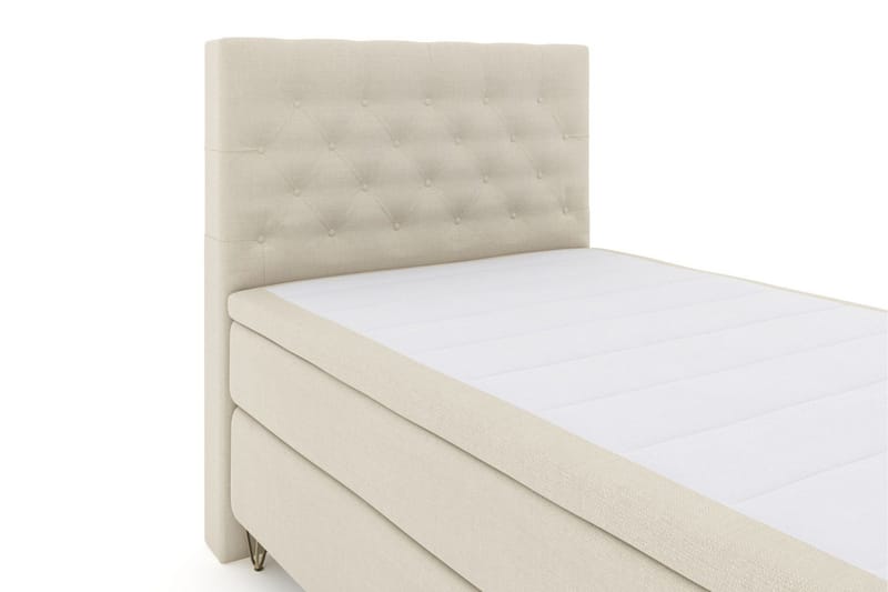 Select No 4 Komplett Sengepakke 120x200 Medium - Beige/V-formede Metallben - Møbler - Senger - Enkeltsenger