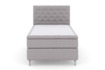 Select No 4 Komplett Sengepakke 120x200 Medium - Lysegrå/Metallben - Møbler - Senger - Enkeltsenger