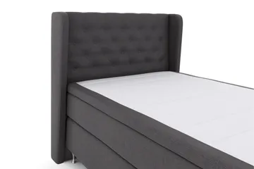 Select No 4 Komplett Sengepakke 120x200 Medium - Mørkegrå/Sølvben - Møbler - Senger - Enkeltsenger