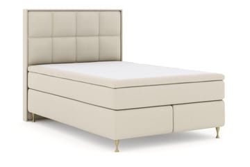 Select No 4 Komplett Sengepakke 140x200 Fast - Beige/Gullben - Møbler - Senger - Kontinentalsenger