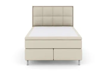 Rutete Sengegavl 140 cm - Beige